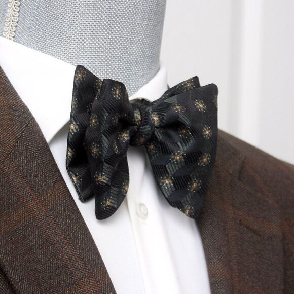 NWT Mens Self tied Bow Tie Maroon Silk Bowtie Big Butterfly bowtie S547 Gift box - Picture 7 of 15